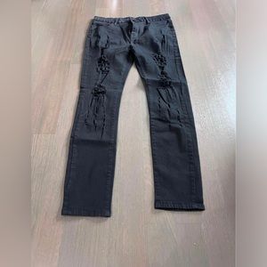 Women's ripped jeans(Black)